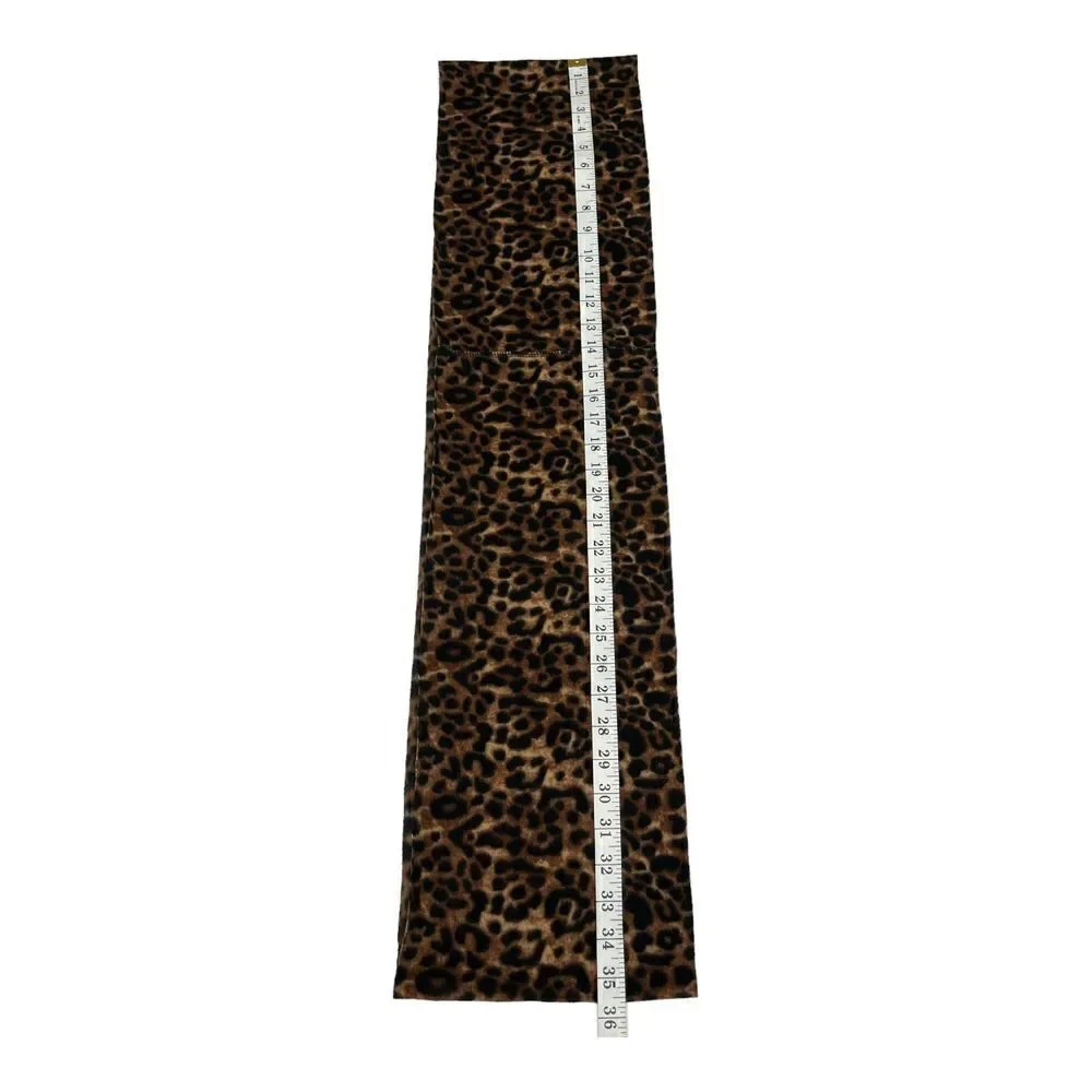 Old Navy Scarf Infinity Brown Tan Black Animal Print